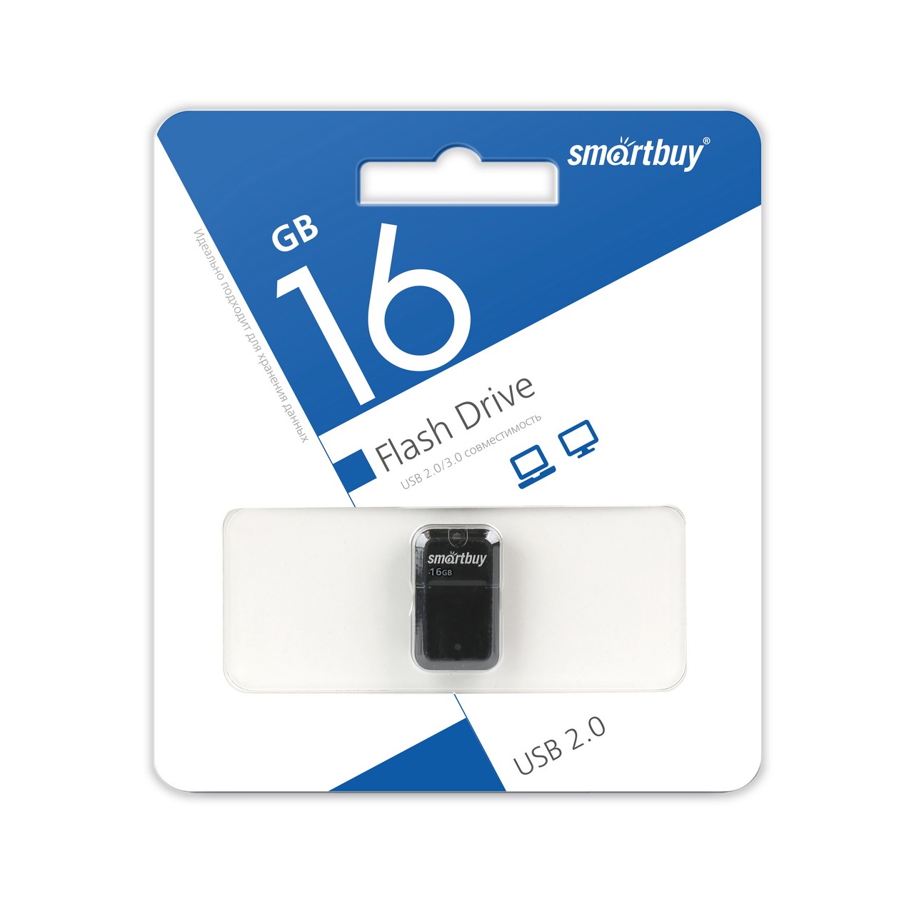 USB Flash 16 Gb SmartBuy ART Black (SB16GBAK)