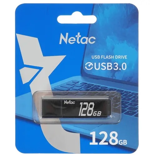 USB 3.0 128 Gb Netac U351 черный (NT03U351N-128G-30BK)
