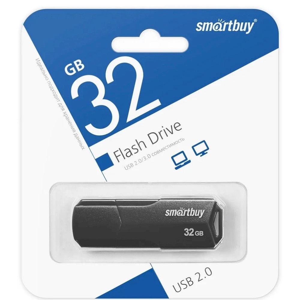 USB Flash 32 Gb SmartBuy CLUE Black (SB32GBCLU-K)