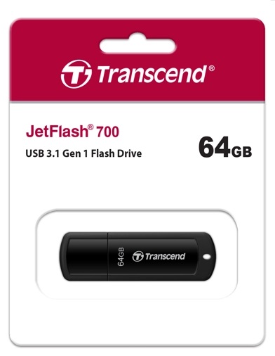 USB 3.1 Flash 64 Gb Transcend JetFlash 700 (TS64GJF700K)