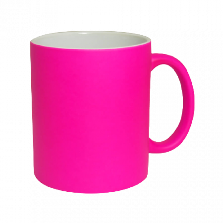 Кружка неоновая (для сублимационной печати), розовая