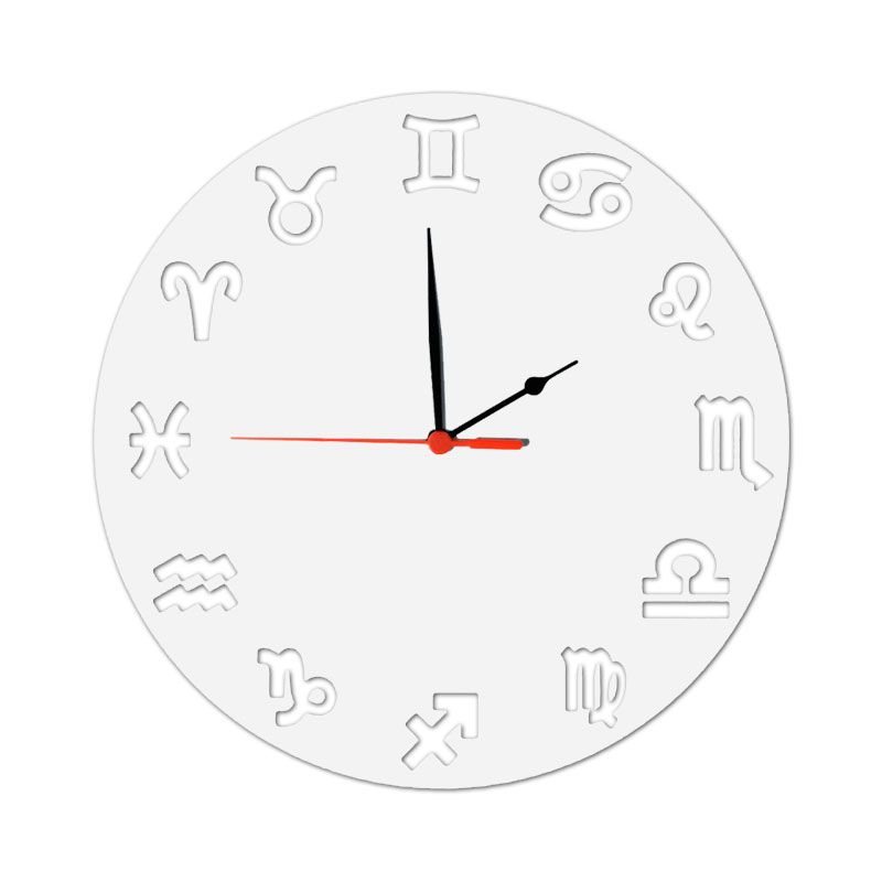 Часы МДФ круглые Знаки зодиака, 270мм, под сублимацию
