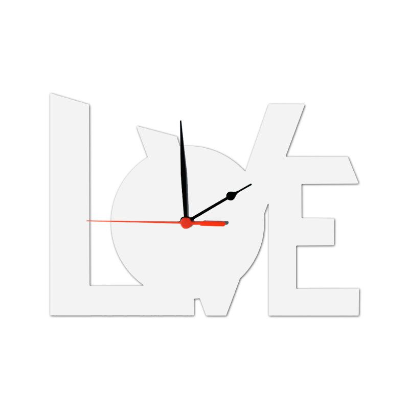 Часы МДФ Love, 236x170мм, под сублимацию