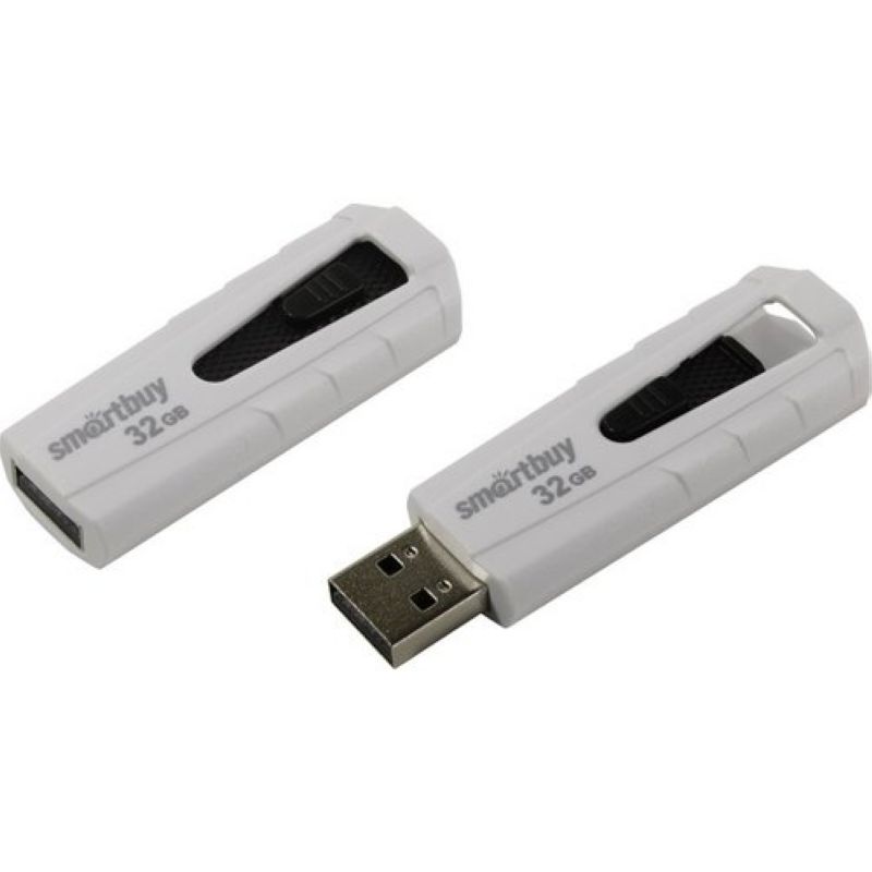 Флэш-память USB Flash 32 Gb SmartBuy IRON White/Black