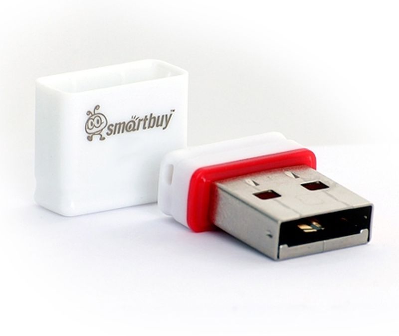 Флэш-память USB Flash 8 Gb SmartBuy Pocket series White