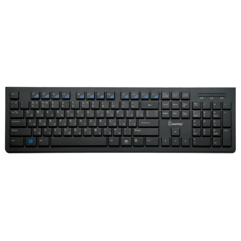 Клавиатура SmartBuy SBK-206US-K чёрная, USB, slim