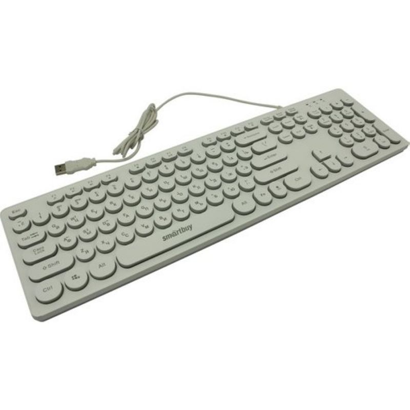 Клавиатура SmartBuy SBK-328U-W белая, USB, с подсветкой