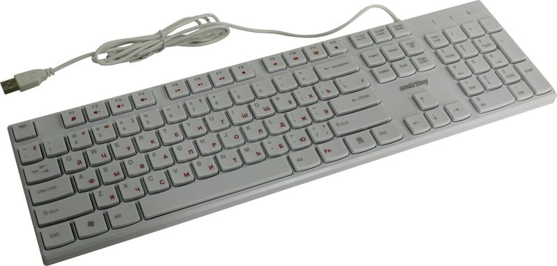 Клавиатура SmartBuy 238 белая, USB, мультимедийная (SBK-238U-W)