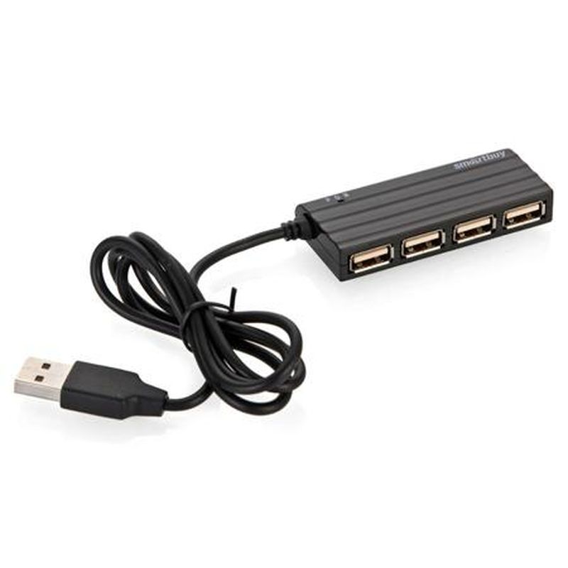 Коммутатор USB SmartBuy SBHA-6810-K, 4 порта, black