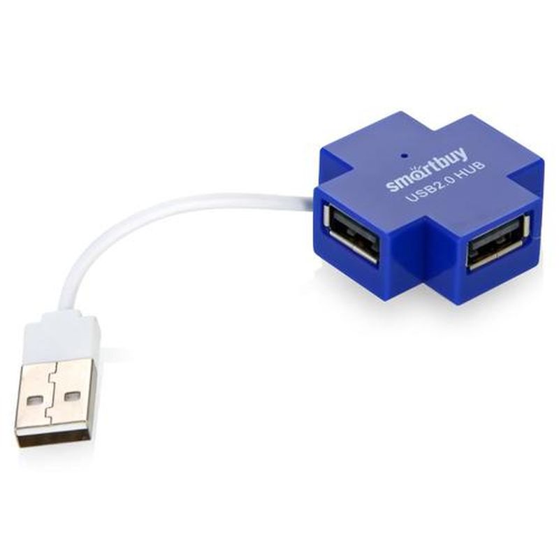 Коммутатор USB SmartBuy SBHA-6900-B 4 порта, синий