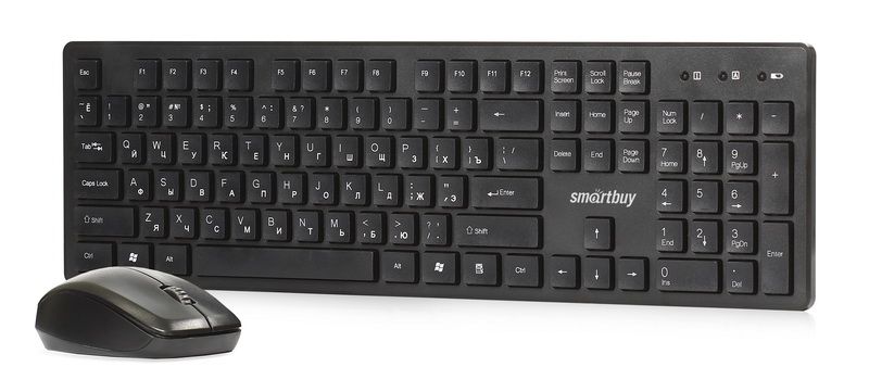Комплект беспроводная клавиатура+мышь SmartBuy 120333AG чёрный (SBC-120333AG-K)