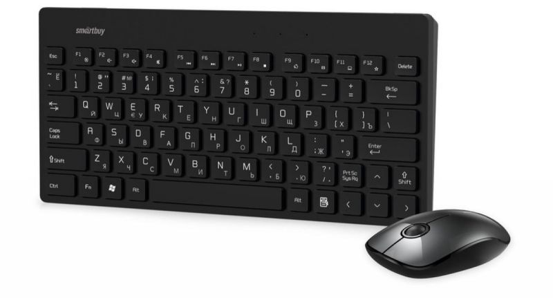 Комплект беспроводная клавиатура+мышь SmartBuy 220349AG Чёрный (SBC-220349AG-K)