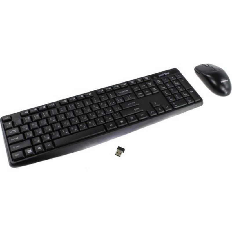 Комплект беспроводная клавиатура+мышь SmartBuy 235380AG-K черная (SBC-235380G-K)