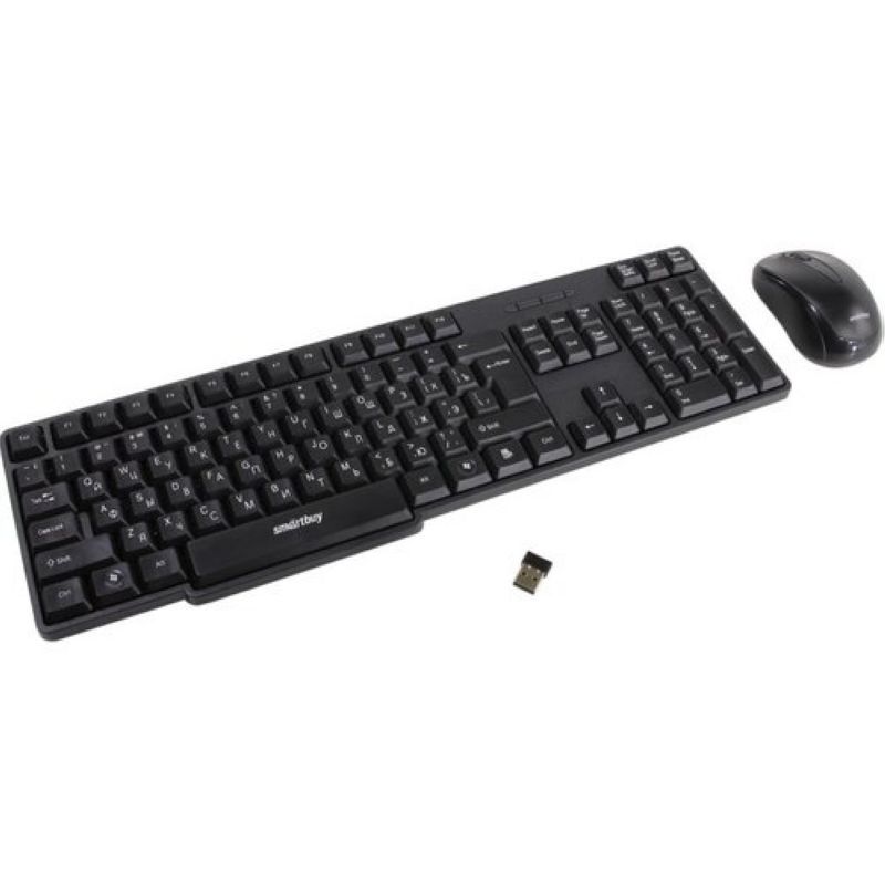 Комплект беспроводная клавиатура+мышь SmartBuy SBC-236374AG-K чёрный