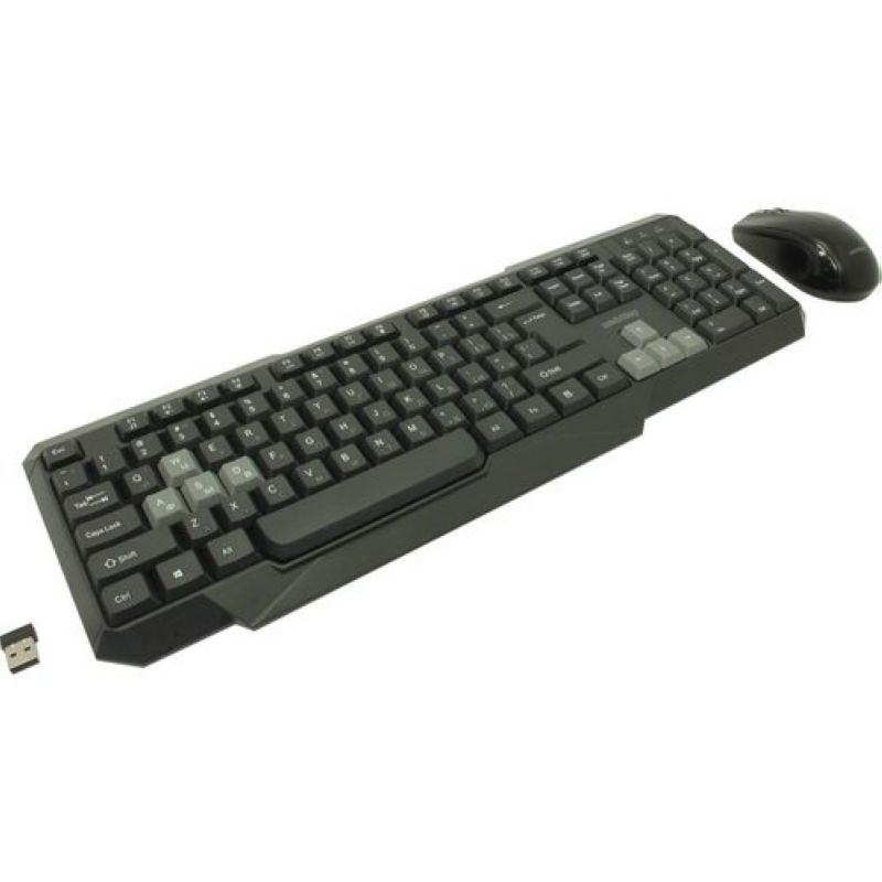 Комплект беспроводная клавиатура+мышь SmartBuy ONE 230346AG Чёрно-серый (SBC-230346AG-KG)