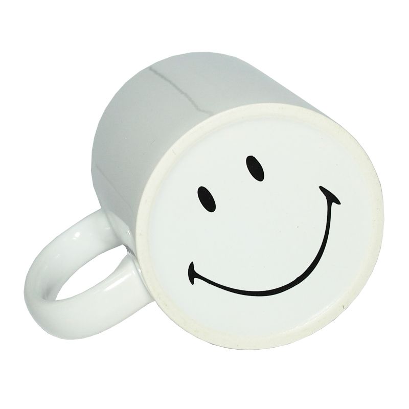 Кружка белая с печатью на дне SMILE для сублимации