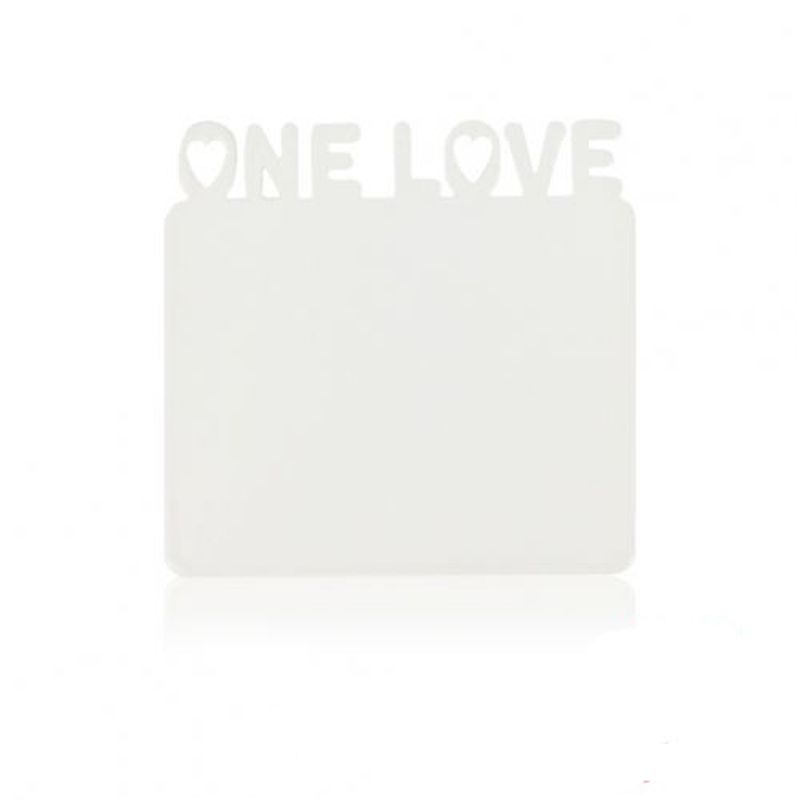 Магнит металлический «One Love» 80x78мм, под сублимационную печать