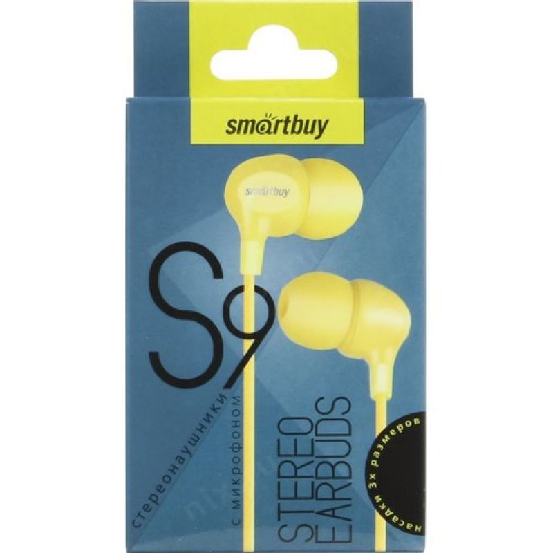 Мобильная стереогарнитура SmartBuy S9, желтая (SBH-660)
