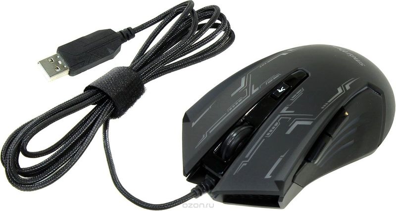 Мышь игровая проводная SmartBuy 707, USB,оптическая Чёрная (SBM-707G-K)