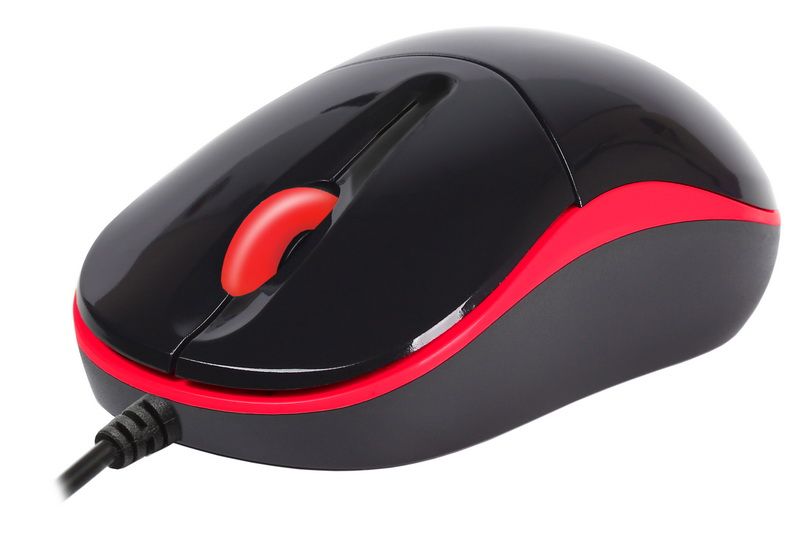 Мышь проводная Smartbuy SBM-343-KR, USB, черно-красная