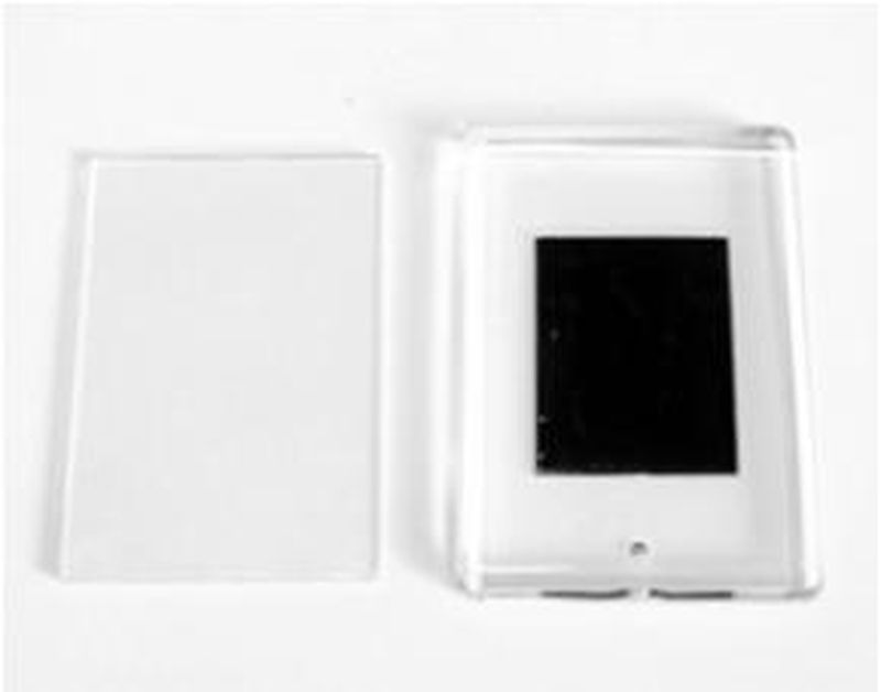 Пластиковый фото-магнит для вставки изображения (Большой прямоугольный) уп.25шт