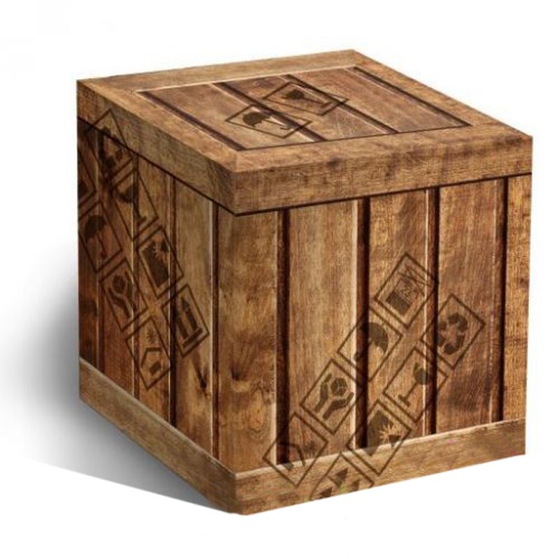 Подарочная коробка для кружки "Деревянный ящик"