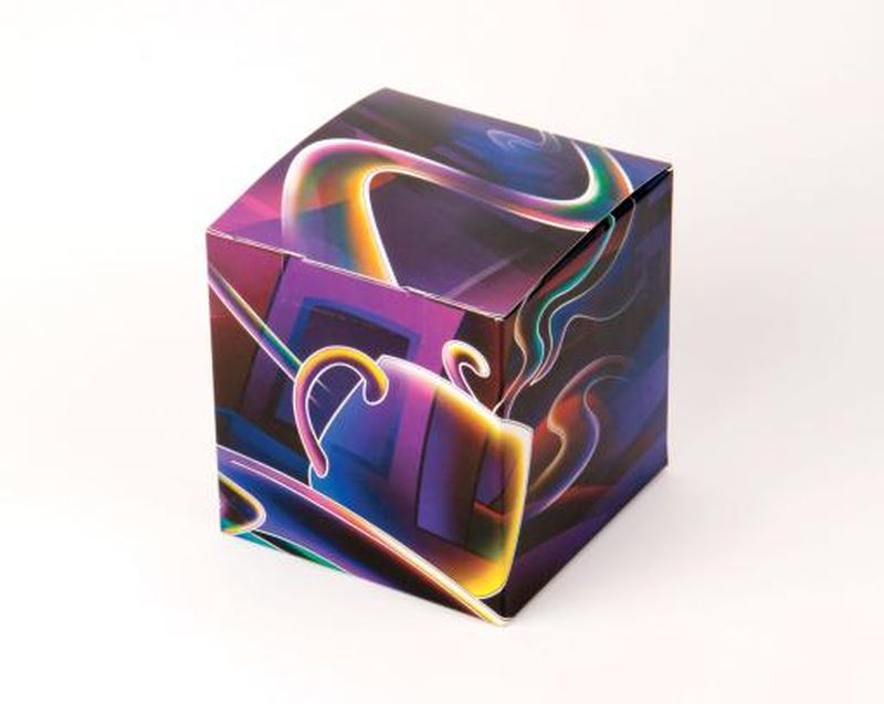 Подарочная коробка для кружки "Фиолетовая"