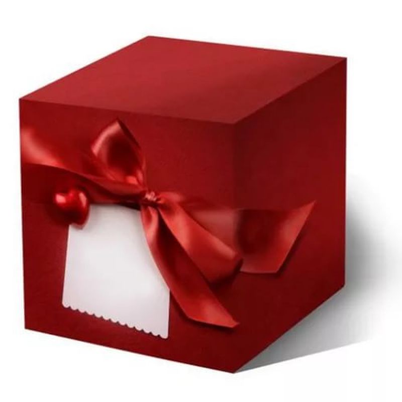 Подарочная коробка для кружки "Красное сердце"