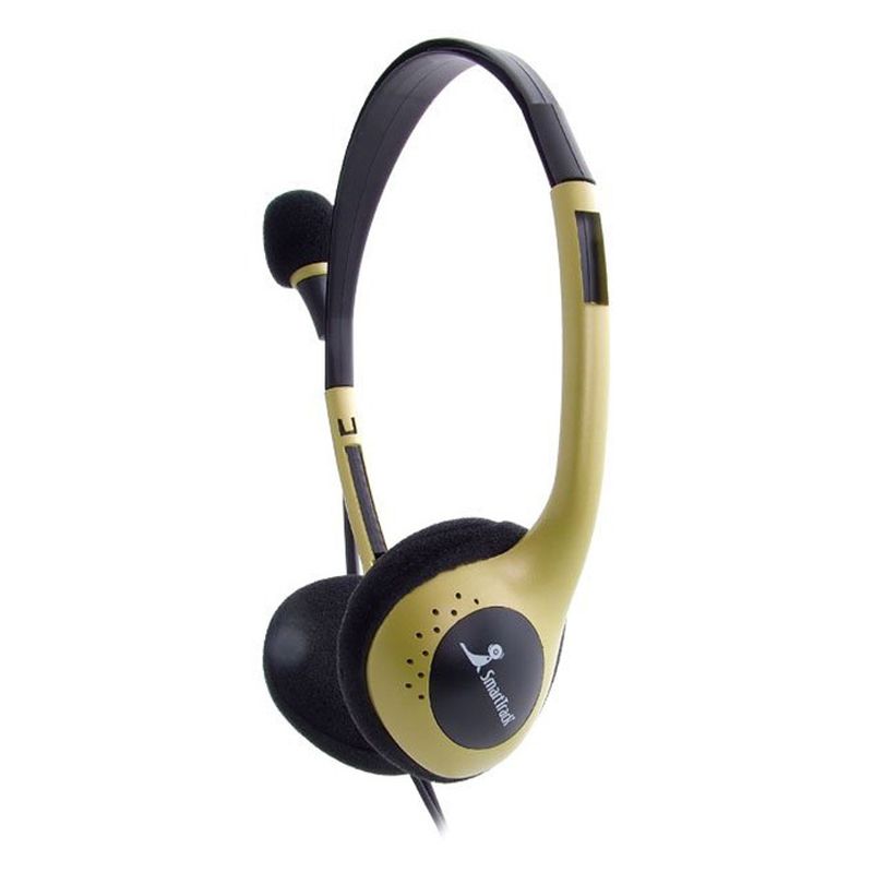 Полноразмерные наушники с микрофоном SmartBuy EZ-TALK MKII, жёлтые (STH-5200)