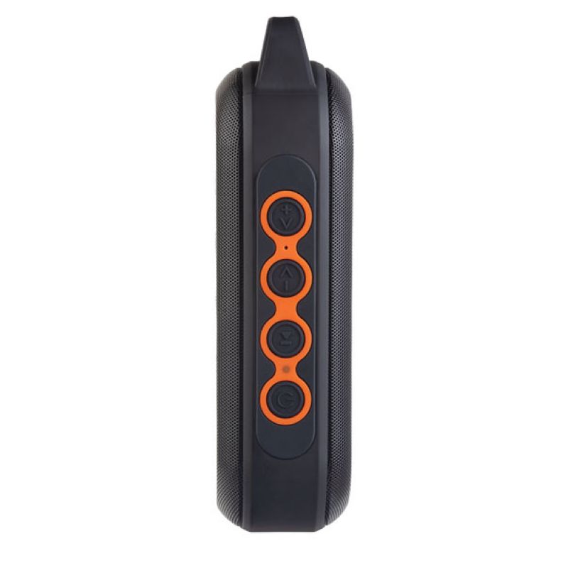 Портативная Bluetooth колонка Perfeo "FORCE" FM, MP3 microSD, AUX, мощность 15Вт, 2600 mAh, черно/оранжевая (PF_A4948)