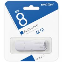 USB Flash 8 Gb SmartBuy CLUE White (SB8GBCLU-W)