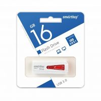 USB 3.0 Flash 16 Gb SmartBuy IRON White/Red (SB16GBIR-W3)