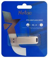 USB 3.0 Flash 32 Gb Netac U381 Dual серебро USB3.0/3.1+MicroUSB (NT03U381B-032G-30PN)