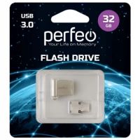 USB 3.0 Flash 32 Gb Perfeo M06 Metal Series + OTG reader (PF-M06MS032OTG)