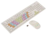 Комплект беспроводная клавиатура+мышь SmartBuy SBC-218346AG-W белый, с защитным чехлом