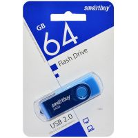 USB Flash 64 Gb SmartBuy Twist Blue (SB064GB2TWB)