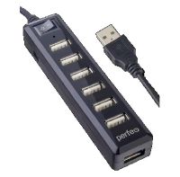 USB-Хаб Perfeo 7 портов (PF-H034 black) черный (PF_C3225)