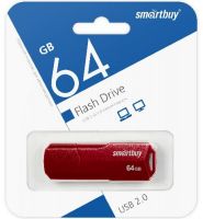 USB Flash 64 Gb SmartBuy CLUE Burgundy (SB64GBCLU-BG)