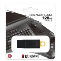 USB 3.2 Gen1 128 Gb Kingston DataTraveler Exodia , черно-желтый (DTX/128GB)