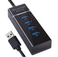 USB-Хаб Perfeo 4 порта (PF-VI-H031 black) черный (PF_C3221)