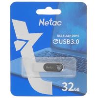 USB 3.0 Flash 32 Gb Netac U278 черный/серебро (NT03U278N-032G-30PN)