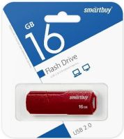 USB Flash 16 Gb SmartBuy CLUE Burgundy (SB16GBCLU-BG)