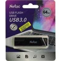 USB 3.0 Flash 64 Gb Netac U336 с аппаратной защитой от записи (защита от вирусов) черный (NT03U336S-064G-30BK)