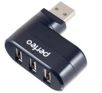 USB-Хаб Perfeo 3 порта (PF-VI-H024 black) черный