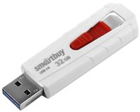 Флэш-память USB Flash 32 Gb SmartBuy IRON White/Red