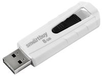 Флэш-память USB Flash 8 Gb SmartBuy IRON White/Black