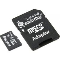 Карта памяти MicroSDXC 256 Gb SmartBuy class 10 PRO U3 R/W 90/70 c адаптером (SB256GBSDCL10U3-01)