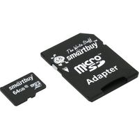 Карта памяти MicroSDXC 64 Gb SmartBuy class 10 UHS-Iбез адаптера