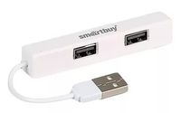 Коммутатор USB SmartBuy S408W 4 порта, белый