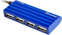 Коммутатор USB SmartBuy SBHA-6810-B, 4 порта, blue